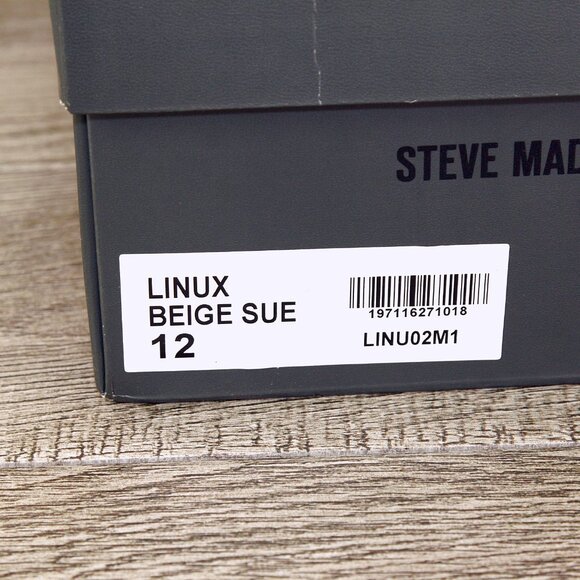 * NIB * $120 Steve Madden LINUX Loafers 12 M Beige Suede Bloomingdales main image 4